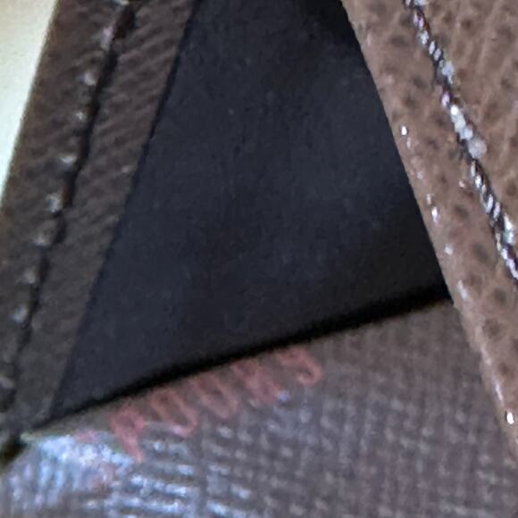 Authentic LOUIS VUITTON Elise Wallet Trifold Portefeuille Damier Ebene Canvas - Picture 15 of 15
